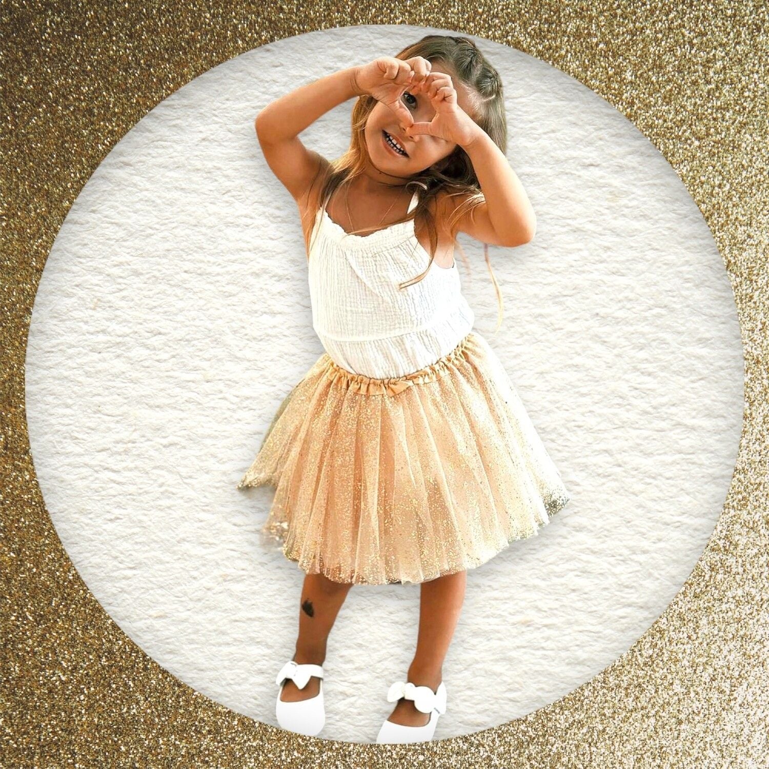 Spódnica tutu z brokatem