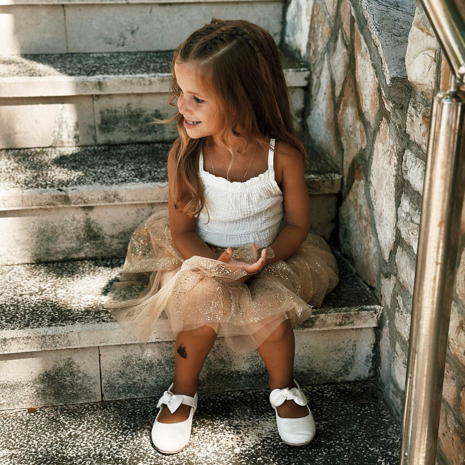 Spódnica tutu z brokatem