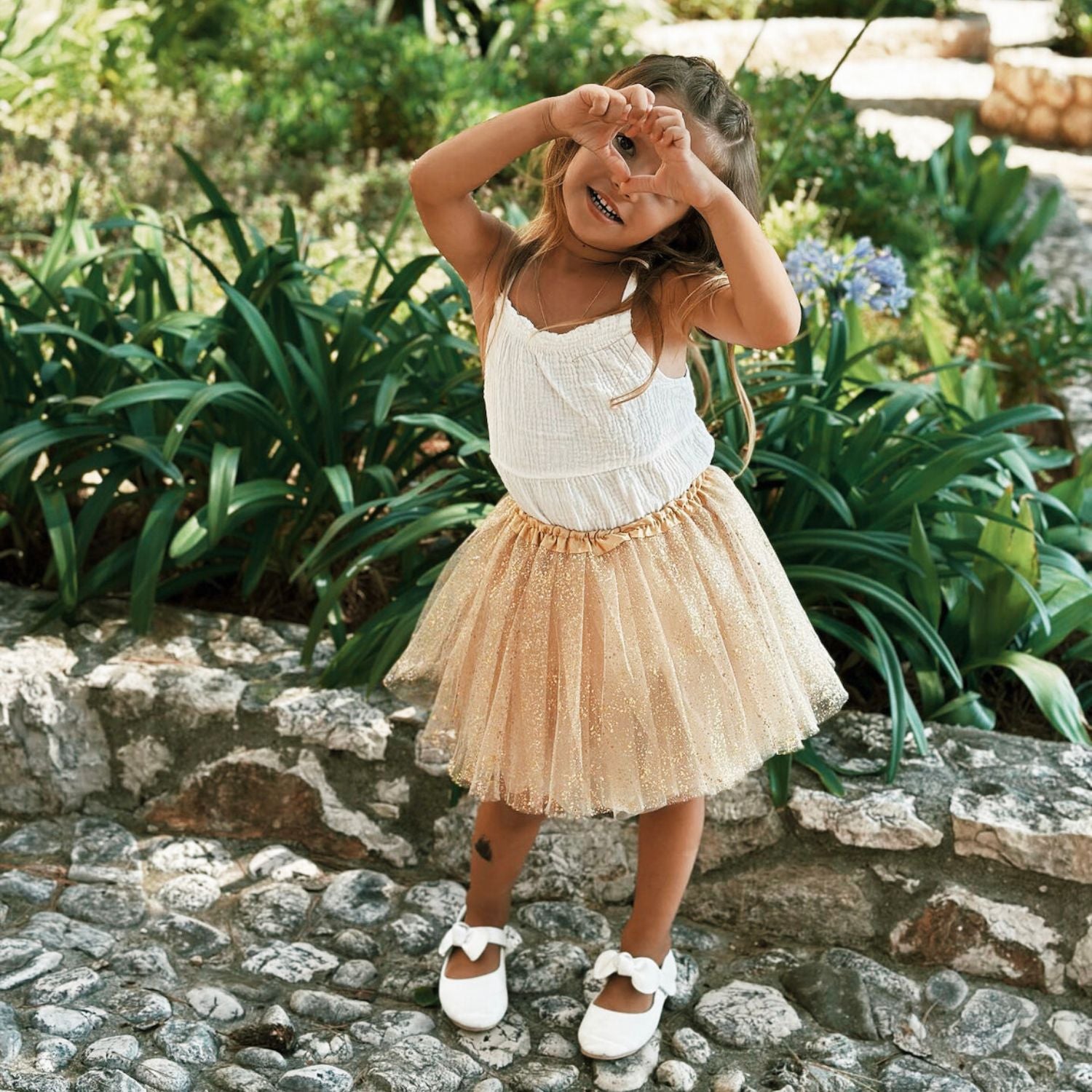 Spódnica tutu z brokatem